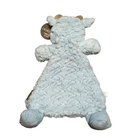 Demdaco NWT Blue Cow Lovey Security Blanket Soother Flat Rattle - Picture 4 of 8